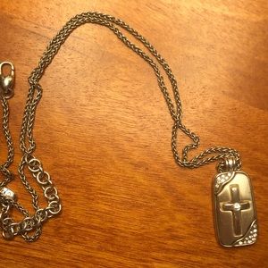 Brighton cross necklace with inscription